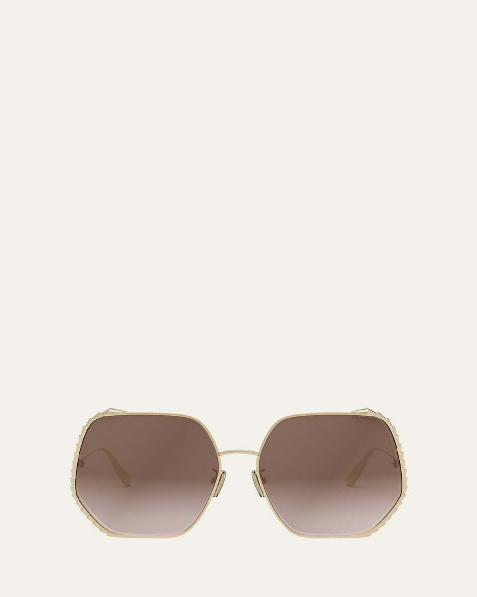 Serpenti Geometric Sunglasses